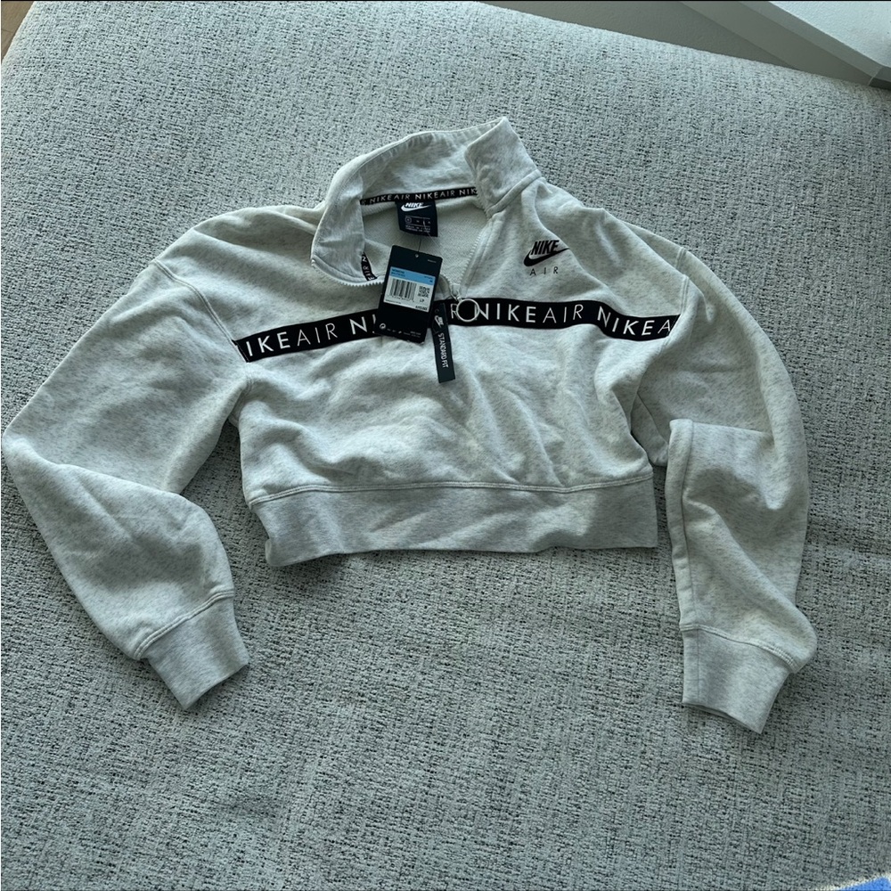 🔴 SOLD 🔴 NIKE SPORTSWEAR AIR HALF-ZIP SWEATER  Birch Heather - medium